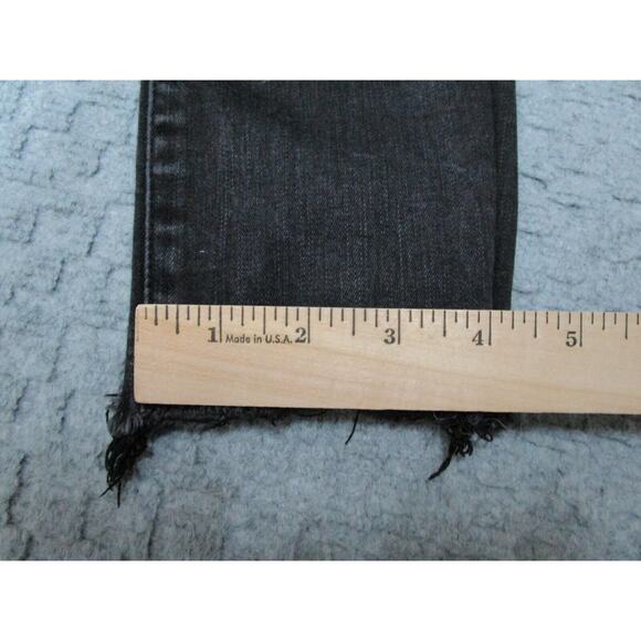 Abercrombie & Fitch Jeans Womens 2/26 Black Skinny Ankle High Rise Denim Capsule - Picture 9 of 11